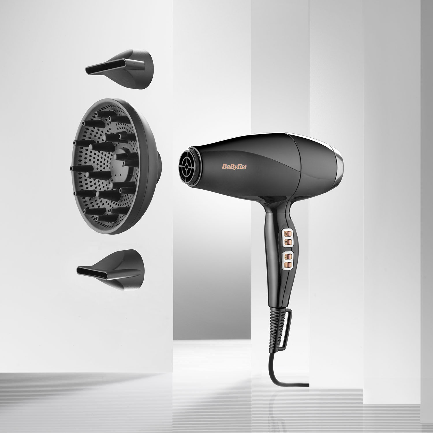 Air Power Pro 2300. 2 smala f&ouml;nmunstycken + stor diffuser. 